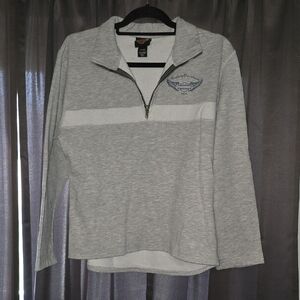 Barnett Harley-Davidson Light Gray Zip-Up Sweater (El Paso, TX)